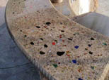 Countertop glass beads
